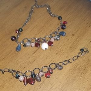 Necklace bracelet set